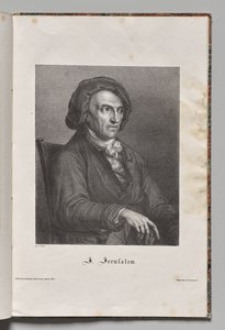 Deutschlands berühmte Autoren: Porträt von Johann Friedrich Wilhelm Jerusalem von Gustav Karl Friedrich Luderitz