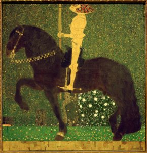 Das Leben ein Kampf (Ritter; Der goldene Ritter) von Gustav Klimt