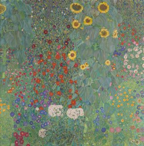 Bauerngarten mit Sonnenblumen von Gustav Klimt