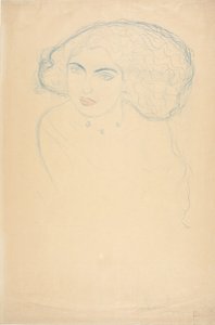 Kopf einer Frau von Gustav Klimt
