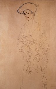 "Mit leichter Wendung nach links" von Gustav Klimt