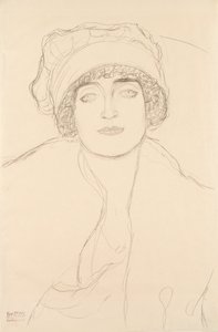 Porträt mit Hut, 1917-118