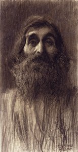 Porträt eines bärtigen Mannes, ca. 1894 von Gustav Klimt