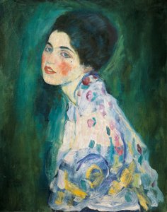 Porträt einer jungen Frau von Gustav Klimt