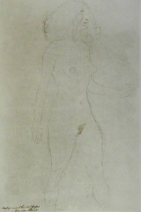 Stehender Akt von Gustav Klimt