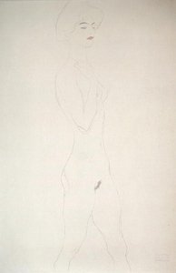 Stehender Akt von Gustav Klimt