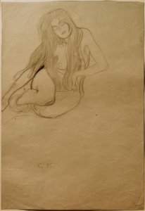 Studie für die Wollust im Beethovenfries von Gustav Klimt