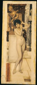 Studie für "Allegorie der Skulptur", 1890 von Gustav Klimt