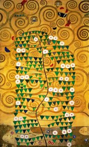 Der Stoclet-Fries, Detail: Baum des Lebens von Gustav Klimt
