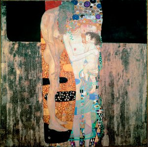 Die drei Lebensalter der Frau. Gemälde von Gustav Klimt (1862-1918) 1905. Rom, Galleria Nazionale d