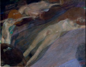 Bewegtes Wasser von Gustav Klimt