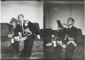 Doppelporträt von Aleksei Kruchenykh von Gustav Klutsis