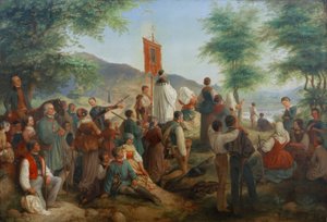 Wallfahrt zum Heiligen Rock nach Trier 1844 von Gustav Lasinsky