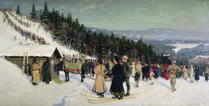 Skirennen in Fjelkenhill