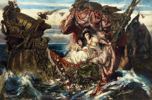 Das Schiffswrack der Agrippina von Gustav Wertheimer