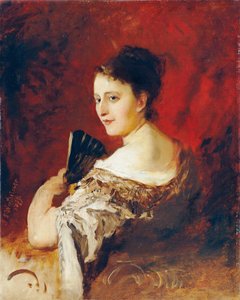 Theresia Fritz im Alter von etwa 18 Jahren von Gustav Wertheimer