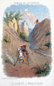 Fabeln von La Fontaine: Der Löwe und die Mücke, nach Gustave Doré von Gustave (after) Dore