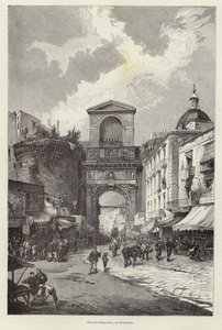 Porta Capuana in Neapel von Gustave Bauernfeind