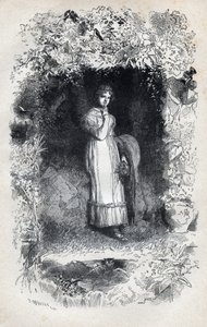 Porträt von Fantine verliebt in Tholomyes - Illustration von Gustave Brion (1824-1877) für „Die Elenden - Erster Teil: Fantine“ von Victor Hugo (1802-1885) 1862