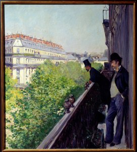 Ein Pariser Balkon im Jahr 1880 von Gustave Caillebotte