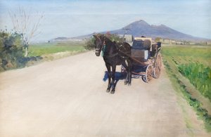 Eine Straße in Neapel, ca. 1872 von Gustave Caillebotte