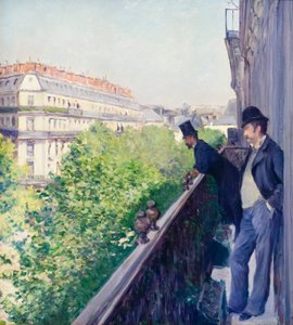 Balkon, Boulevard Haussmann von Gustave Caillebotte