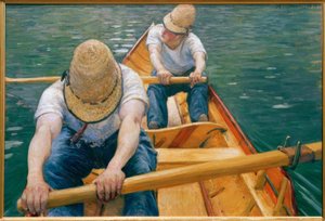 Ruderer auf der Yerres