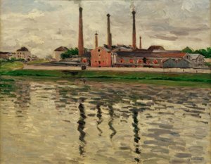 Fabriken in Argenteuil von Gustave Caillebotte