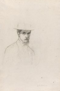 Selbstporträt mit Hut, um 1879