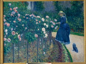 Die Rosen. Garten des kleinen Gennevilliers von Gustave Caillebotte