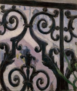 Blick von einem Balkon von Gustave Caillebotte
