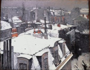 Ansicht der Dächer (Schneeeffekt)
