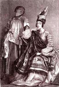Signare, die mulattisch-französischen afrikanischen Frauen in der Stadt Saint Louis, Senegal. 1861