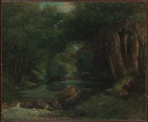 Ein Bach im Wald von Gustave Courbet