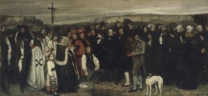 Ein Begräbnis in Ornans, 1849-1850 von Gustave Courbet
