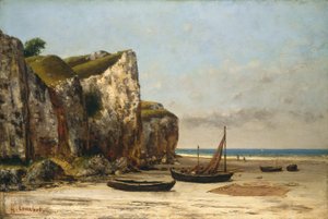 Strand in der Normandie, ca. 1872-1875 von Gustave Courbet