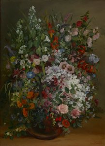 Blumenstrauß in einer Vase von Gustave Courbet