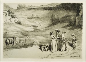 Die Dorfjungfrauen von Gustave Courbet