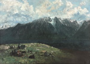 Panoramablick auf die Alpen, Les Dents du Midi