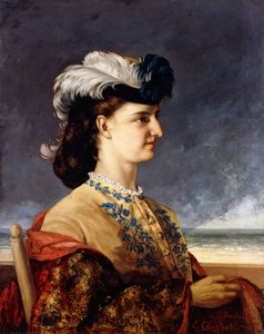 Porträt der Gräfin Karoly, 1865 von Gustave Courbet