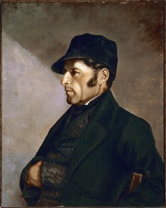 Porträt von Eleonor Regis Courbet, Vater des Malers Gemälde von Gustave Courbet von Gustave Courbet