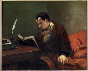 Porträt des Dichters Charles Baudelaire von Gustave Courbet