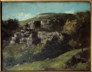 Felsen in Ornans von Gustave Courbet