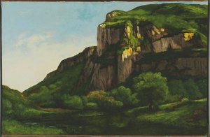 Felsen bei Mouthier von Gustave Courbet