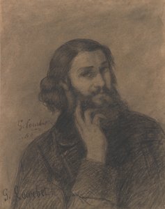Selbstporträt, ca. 1866 von Gustave Courbet