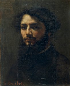 Selbstporträt, ca. 1850 von Gustave Courbet