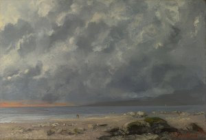 Strandszene. 1874 von Gustave Courbet