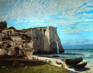 Die Klippen von Etretat nach einem Gewitter, 1870 von Gustave Courbet