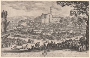 Der Jahrmarkt in Impruneta von Gustave Courbet