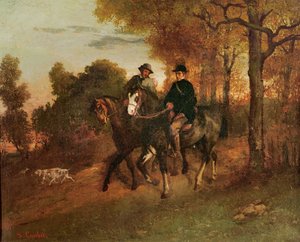 Die Rückkehr von der Jagd, 1857 von Gustave Courbet